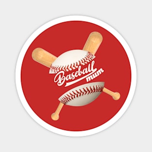 Baseball Mum - Baseball Lovers Magnet